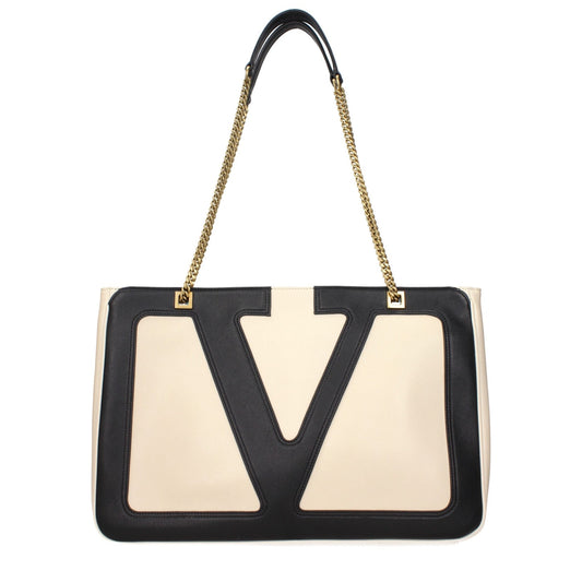 Valentino Garavani Beige Leather Shoulder Bags – par Valentino Garavani | Disponible sur Sandy Store ByNet