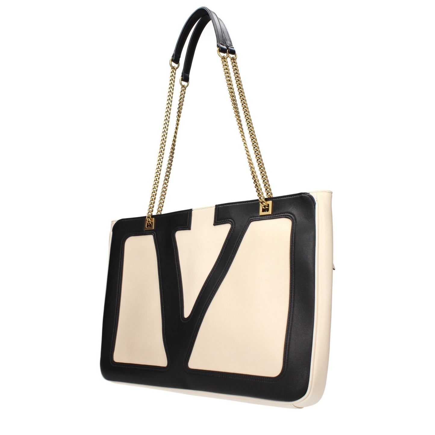 Valentino Garavani Beige Leather Shoulder Bags – par Valentino Garavani | Disponible sur Sandy Store ByNet