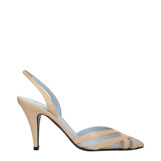 Valentino Garavani Beige Leather Stiletto Heels Sandals – EU36/US6 par Valentino Garavani | Disponible sur Sandy Store ByNet