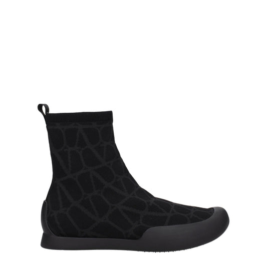 Valentino Garavani Black Fabric High Tops – EU39.5/US6.5 par Valentino Garavani | Disponible sur Sandy Store ByNet