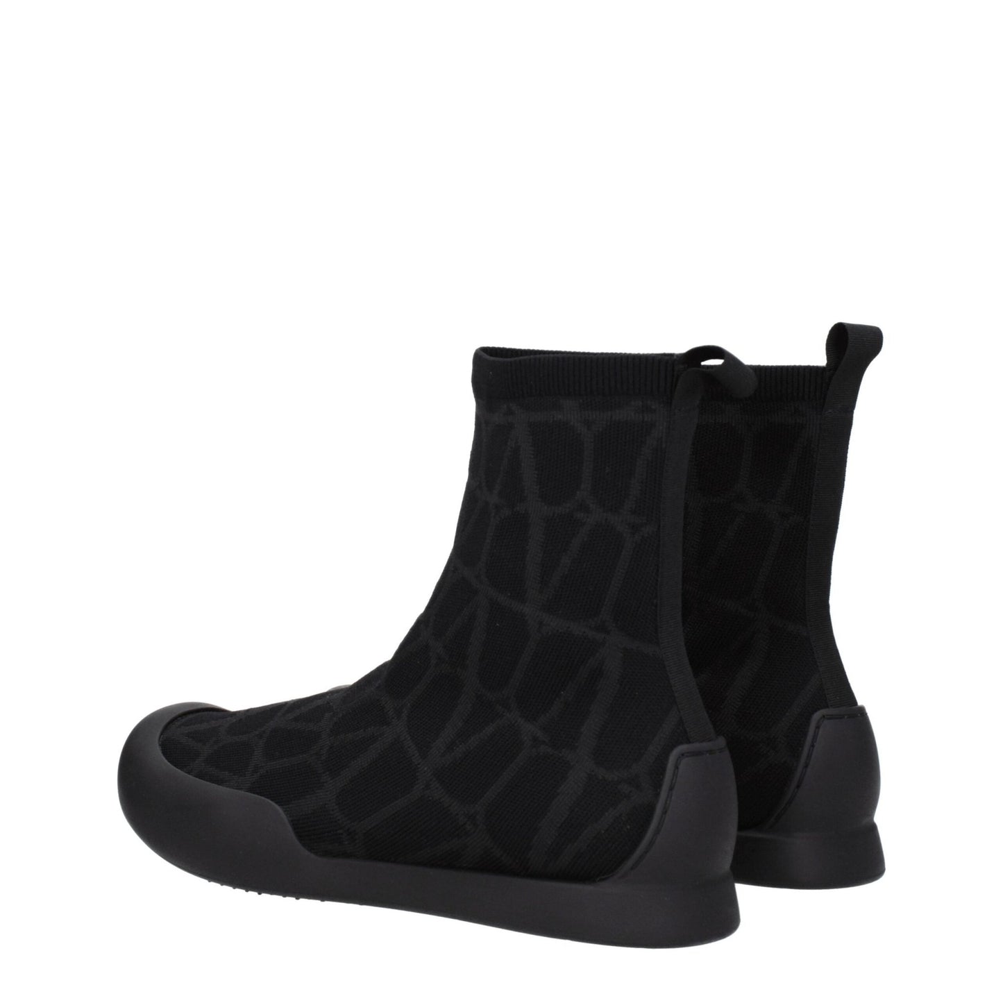 Valentino Garavani Black Fabric High Tops – EU39.5/US6.5 par Valentino Garavani | Disponible sur Sandy Store ByNet