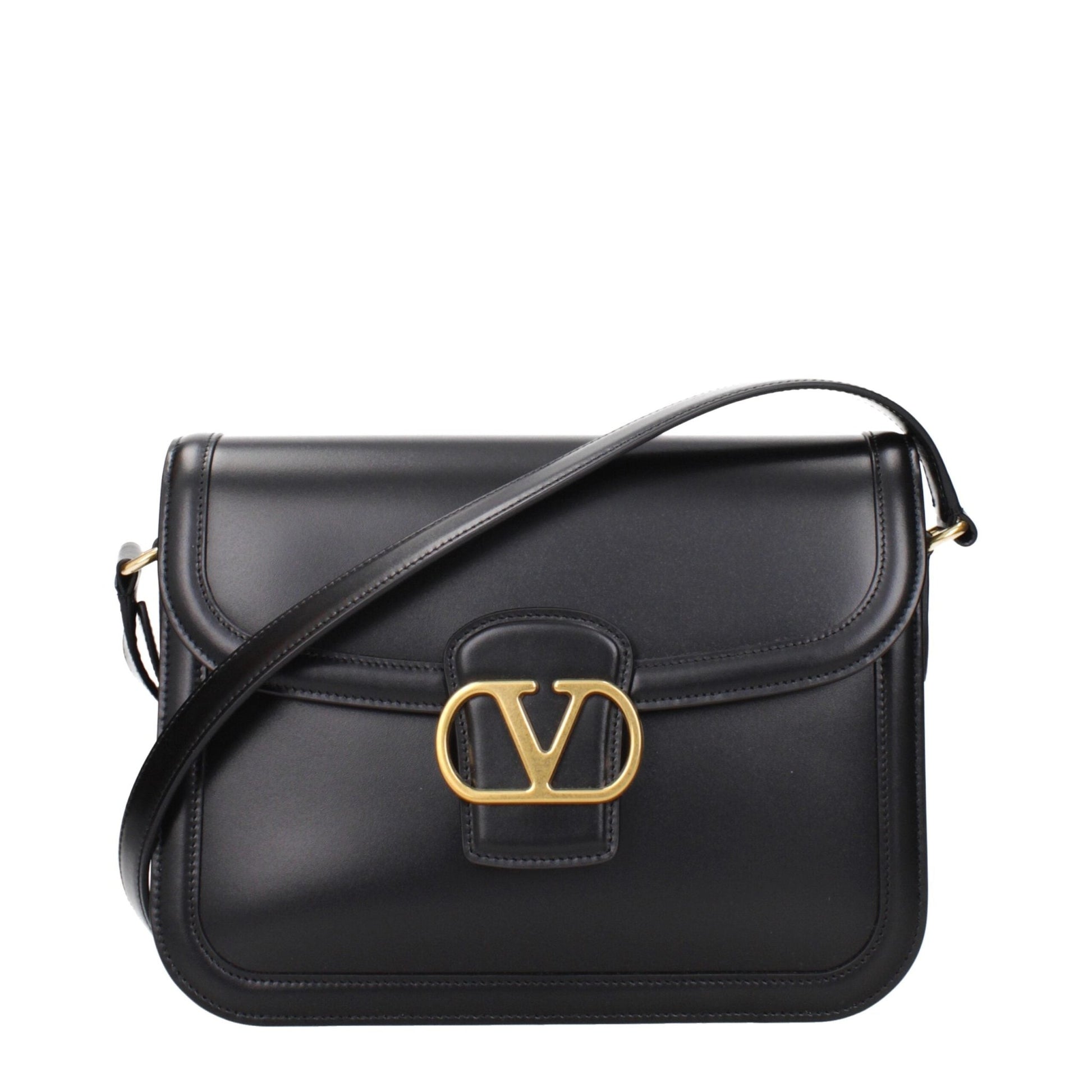 Valentino Garavani Black Leather Shoulder Bags – par Valentino Garavani | Disponible sur Sandy Store ByNet