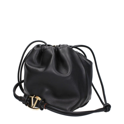 Valentino Garavani Black Leather Shoulder Bags – par Valentino Garavani | Disponible sur Sandy Store ByNet