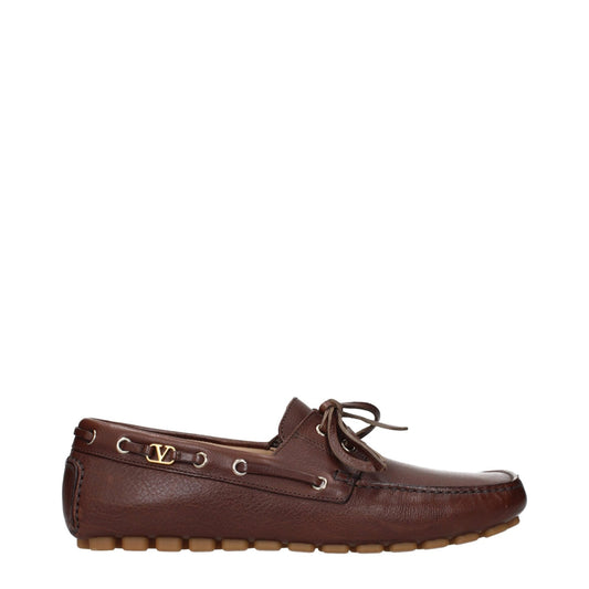Valentino Garavani Brown Leather Slip - On Loafers – EU40/US7 par Valentino Garavani | Disponible sur Sandy Store ByNet
