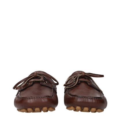 Valentino Garavani Brown Leather Slip - On Loafers – EU40/US7 par Valentino Garavani | Disponible sur Sandy Store ByNet