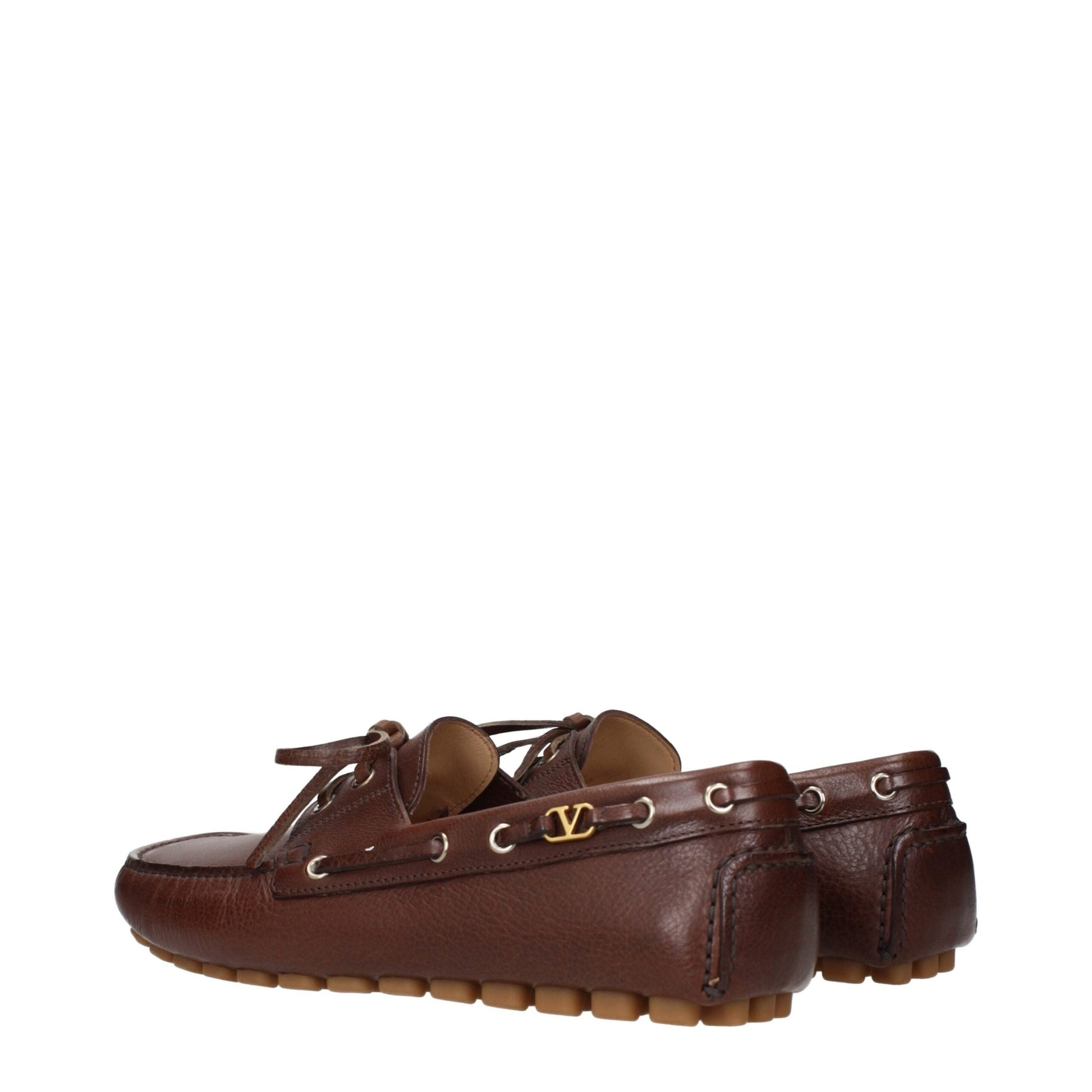 Valentino Garavani Brown Leather Slip - On Loafers – EU40/US7 par Valentino Garavani | Disponible sur Sandy Store ByNet