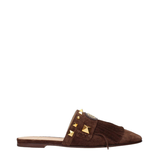 Valentino Garavani Brown Leather Slippers Sandals – EU36/US6 par Valentino Garavani | Disponible sur Sandy Store ByNet