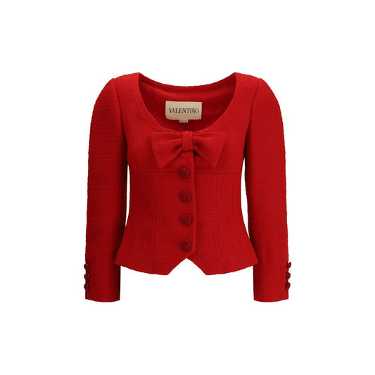 Valentino Short Jacket in Plain Wool Tweed – IT40 | M par Valentino | Disponible sur Sandy Store ByNet
