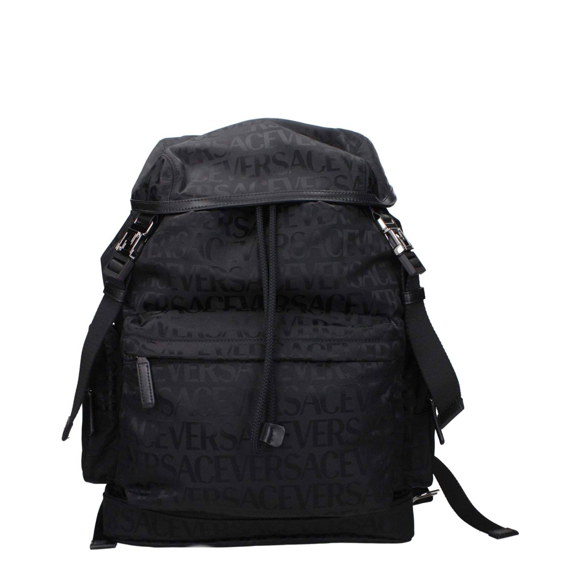 Versace Black Fabric Backpacks – par Versace | Disponible sur Sandy Store ByNet