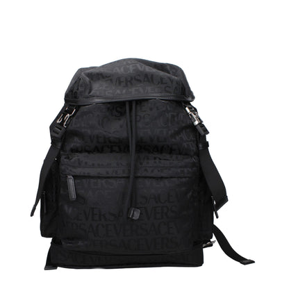 Versace Black Fabric Backpacks – par Versace | Disponible sur Sandy Store ByNet