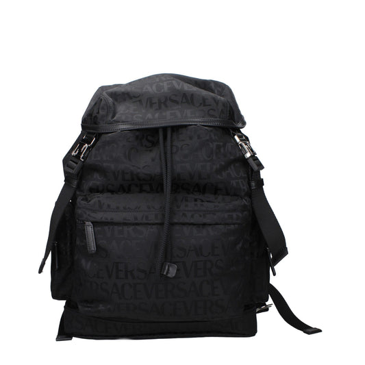 Versace Black Fabric Backpacks – par Versace | Disponible sur Sandy Store ByNet
