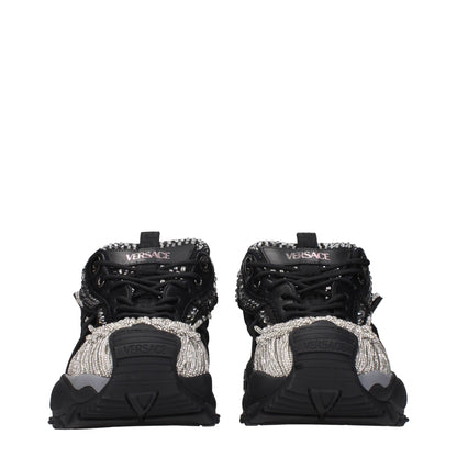 Versace Black Fabric Chunky Sneakers – EU40/US7 par Versace | Disponible sur Sandy Store ByNet