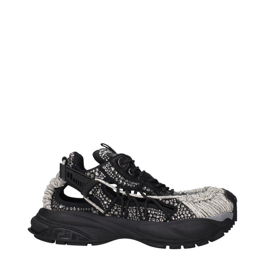 Versace Black Fabric Chunky Sneakers – EU40/US7 par Versace | Disponible sur Sandy Store ByNet
