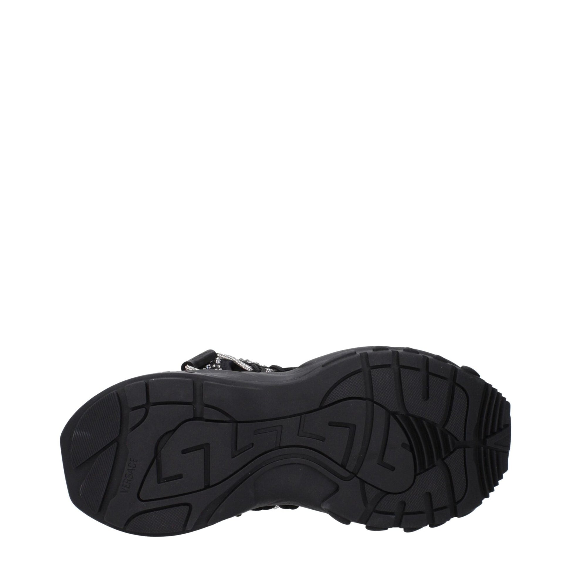 Versace Black Fabric Chunky Sneakers – EU40/US7 par Versace | Disponible sur Sandy Store ByNet