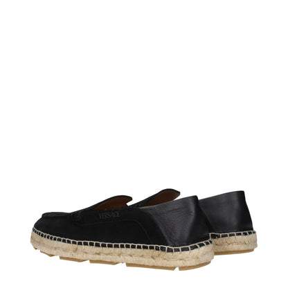 Versace Black Leather Espadrilles – EU41/US8 par Versace | Disponible sur Sandy Store ByNet