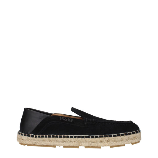 Versace Black Leather Espadrilles – EU41/US8 par Versace | Disponible sur Sandy Store ByNet