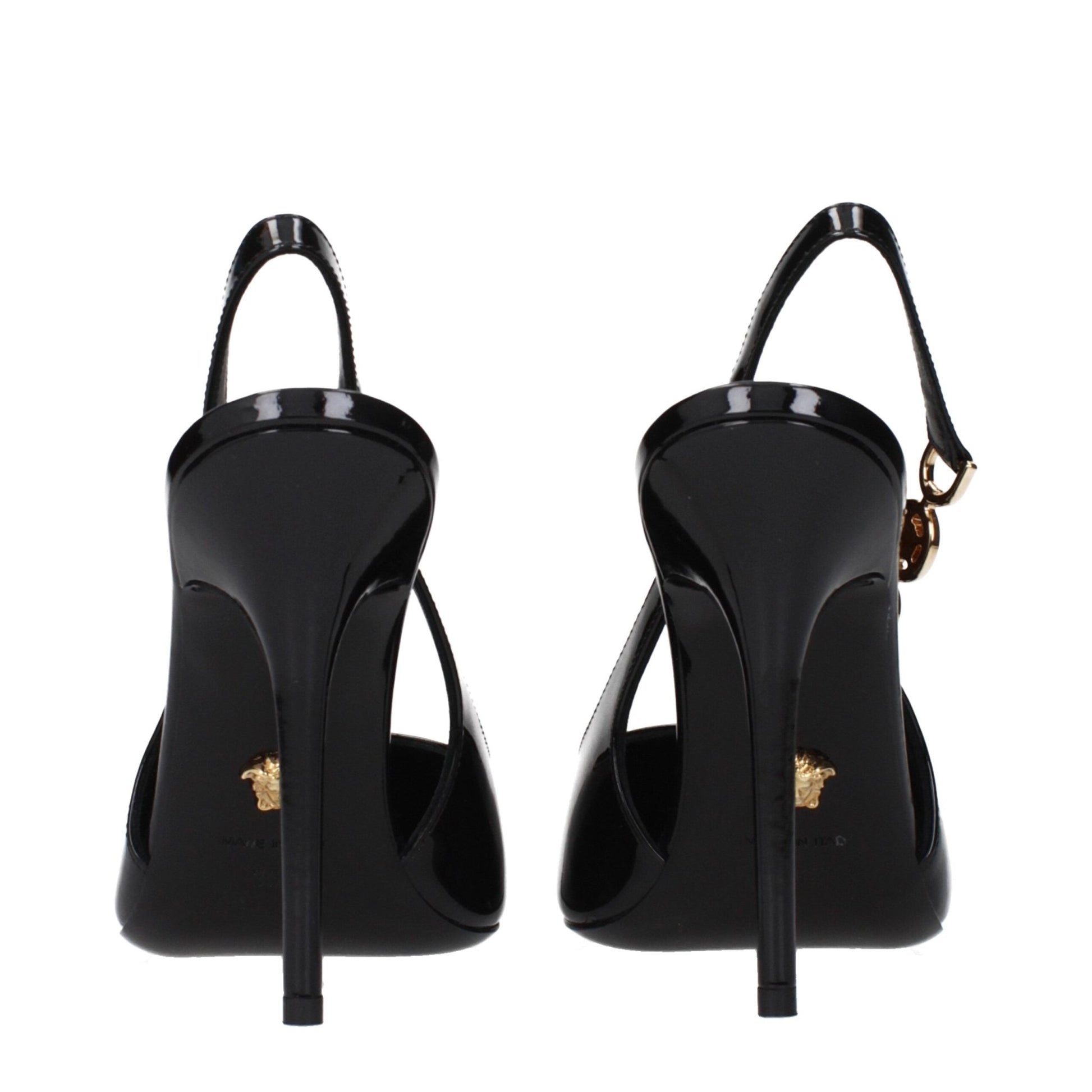 Versace Black Leather High Heel Pumps – EU36.5/US6.5 par Versace | Disponible sur Sandy Store ByNet