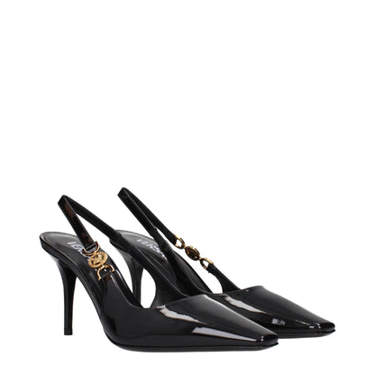 Versace Black Leather High Heel Pumps – EU36/US6 par Versace | Disponible sur Sandy Store ByNet