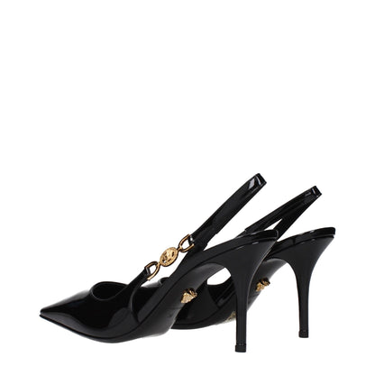Versace Black Leather High Heel Pumps – EU36/US6 par Versace | Disponible sur Sandy Store ByNet