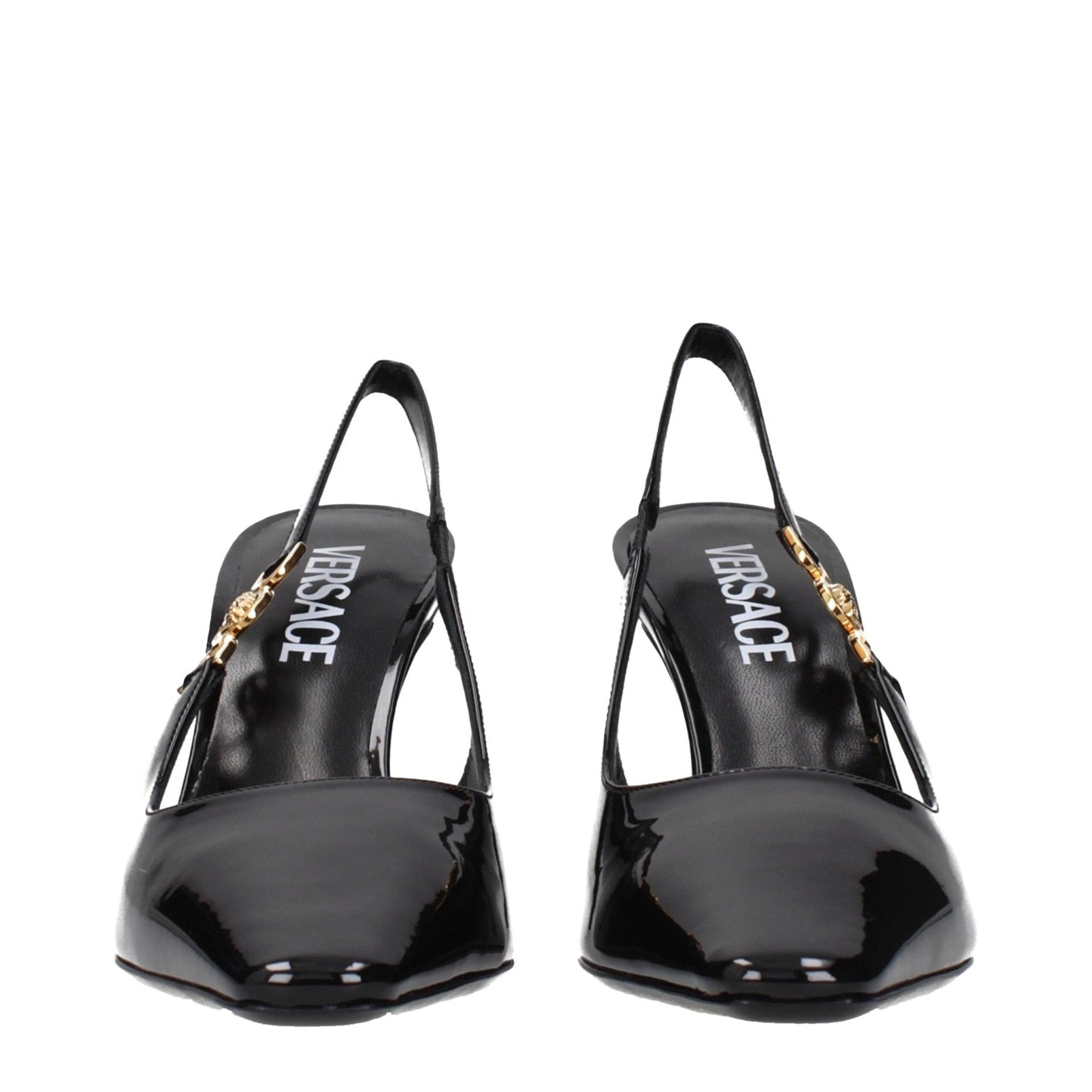 Versace Black Leather High Heel Pumps – EU36/US6 par Versace | Disponible sur Sandy Store ByNet