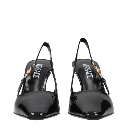 Versace Black Leather High Heel Pumps – EU36/US6 par Versace | Disponible sur Sandy Store ByNet