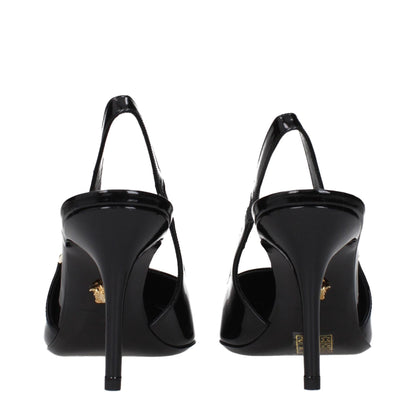 Versace Black Leather High Heel Pumps – EU36/US6 par Versace | Disponible sur Sandy Store ByNet