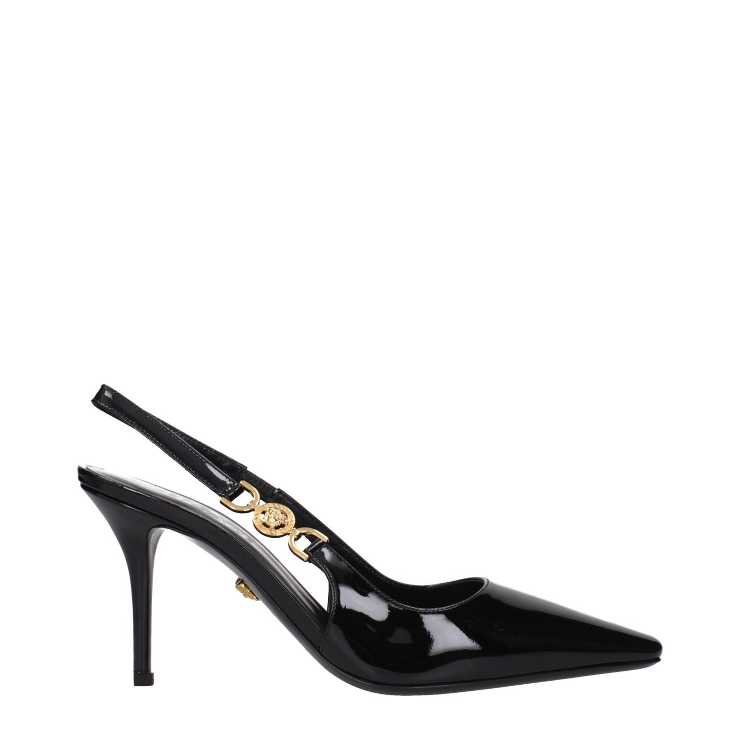 Versace Black Leather High Heel Pumps – EU36/US6 par Versace | Disponible sur Sandy Store ByNet