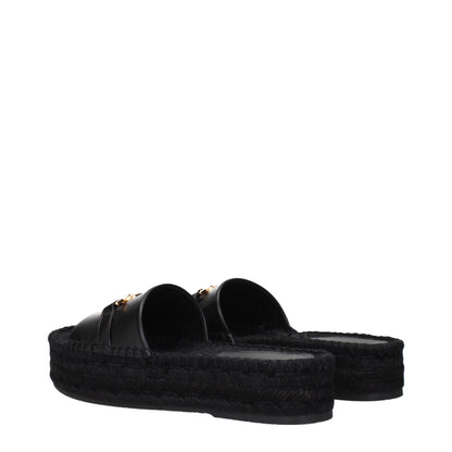 Versace Black Leather Slippers Sandals – EU35/US5 par Versace | Disponible sur Sandy Store ByNet