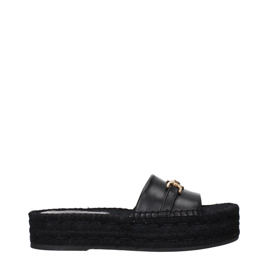 Versace Black Leather Slippers Sandals – EU35/US5 par Versace | Disponible sur Sandy Store ByNet