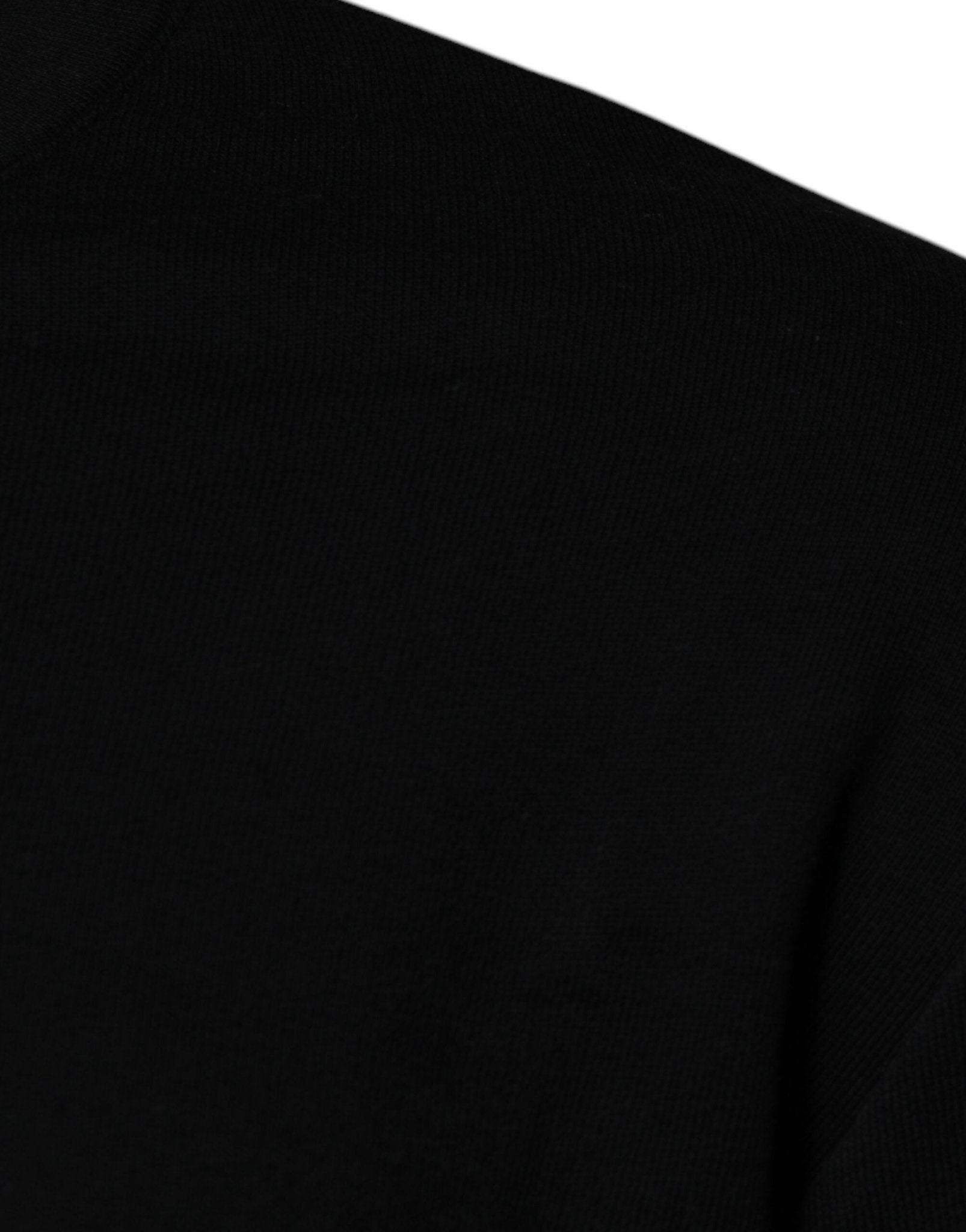 Versace Black Medusa Embroidery Crew Neck Pullover Sweater - Sandy Store ByNet