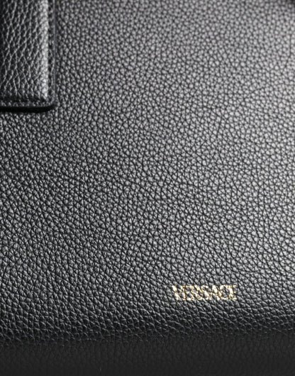Versace Black Small Leather TopHandle Shoulder Crossbody Bag - Sandy Store ByNet
