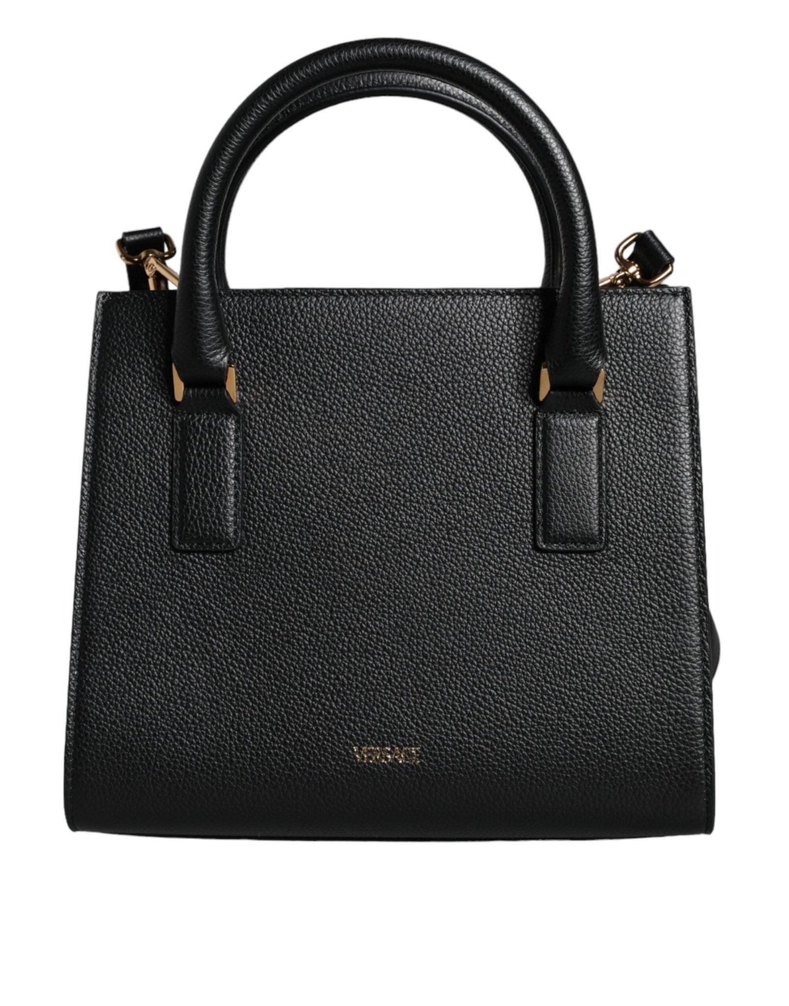 Versace Black Small Leather TopHandle Shoulder Crossbody Bag - Sandy Store ByNet