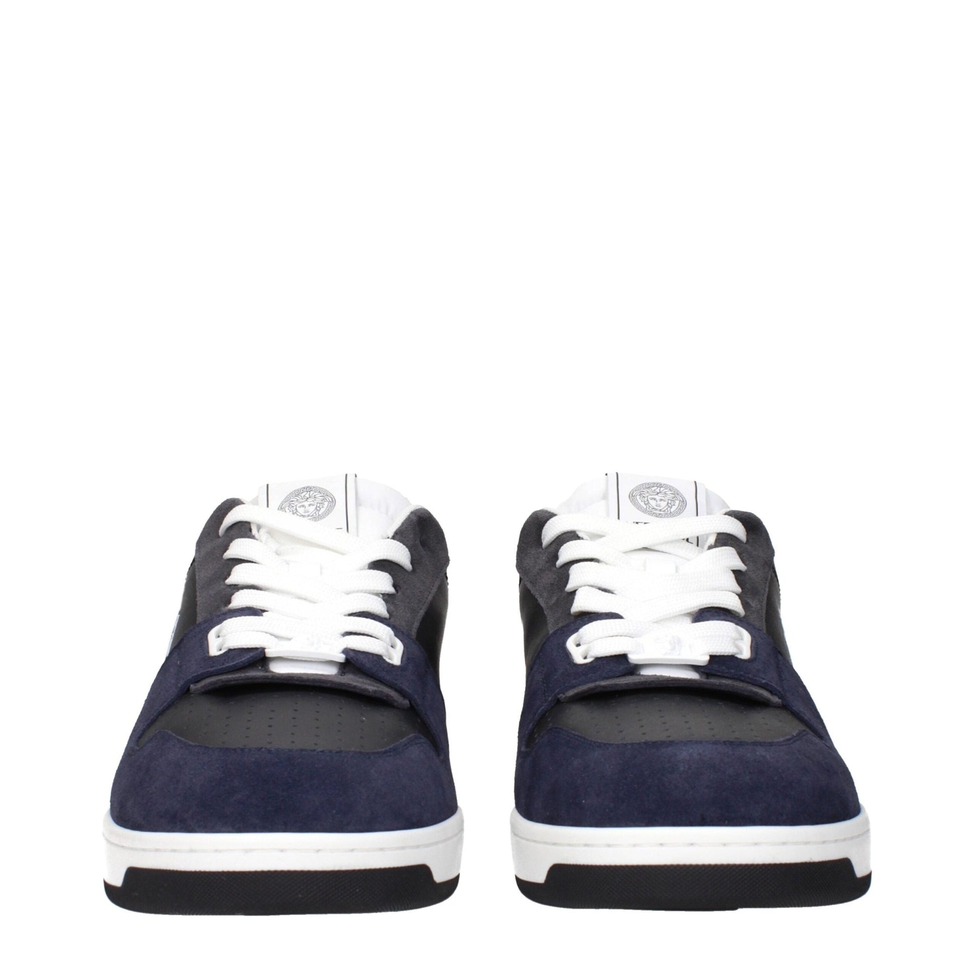 Versace Blue Leather Sneakers – EU46/US13 par Versace | Disponible sur Sandy Store ByNet