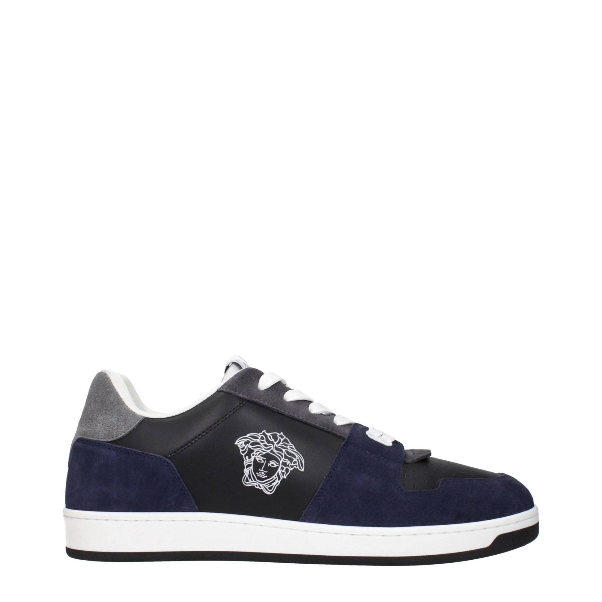 Versace Blue Leather Sneakers – EU46/US13 par Versace | Disponible sur Sandy Store ByNet