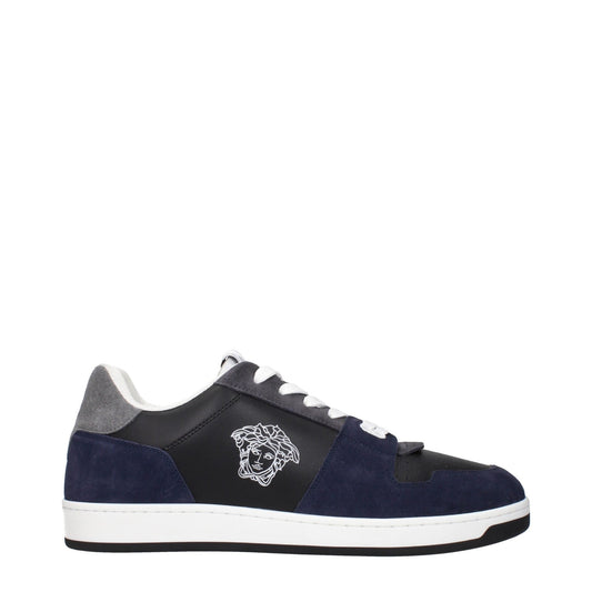Versace Blue Leather Sneakers – EU46/US13 par Versace | Disponible sur Sandy Store ByNet