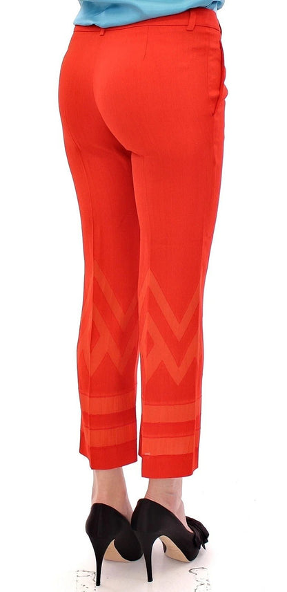 Versace Collection Red Pants Cropped 3/4 Short Nude Capri Pants – IT40|S par Versace Collection | Disponible sur Sandy Store ByNet