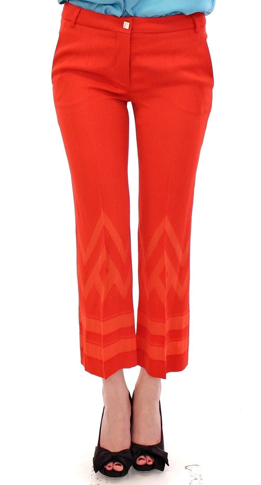 Versace Collection Red Pants Cropped 3/4 Short Nude Capri Pants – IT40|S par Versace Collection | Disponible sur Sandy Store ByNet
