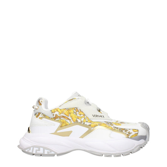 Versace Gold Fabric Low Tops – EU39/US9 par Versace | Disponible sur Sandy Store ByNet
