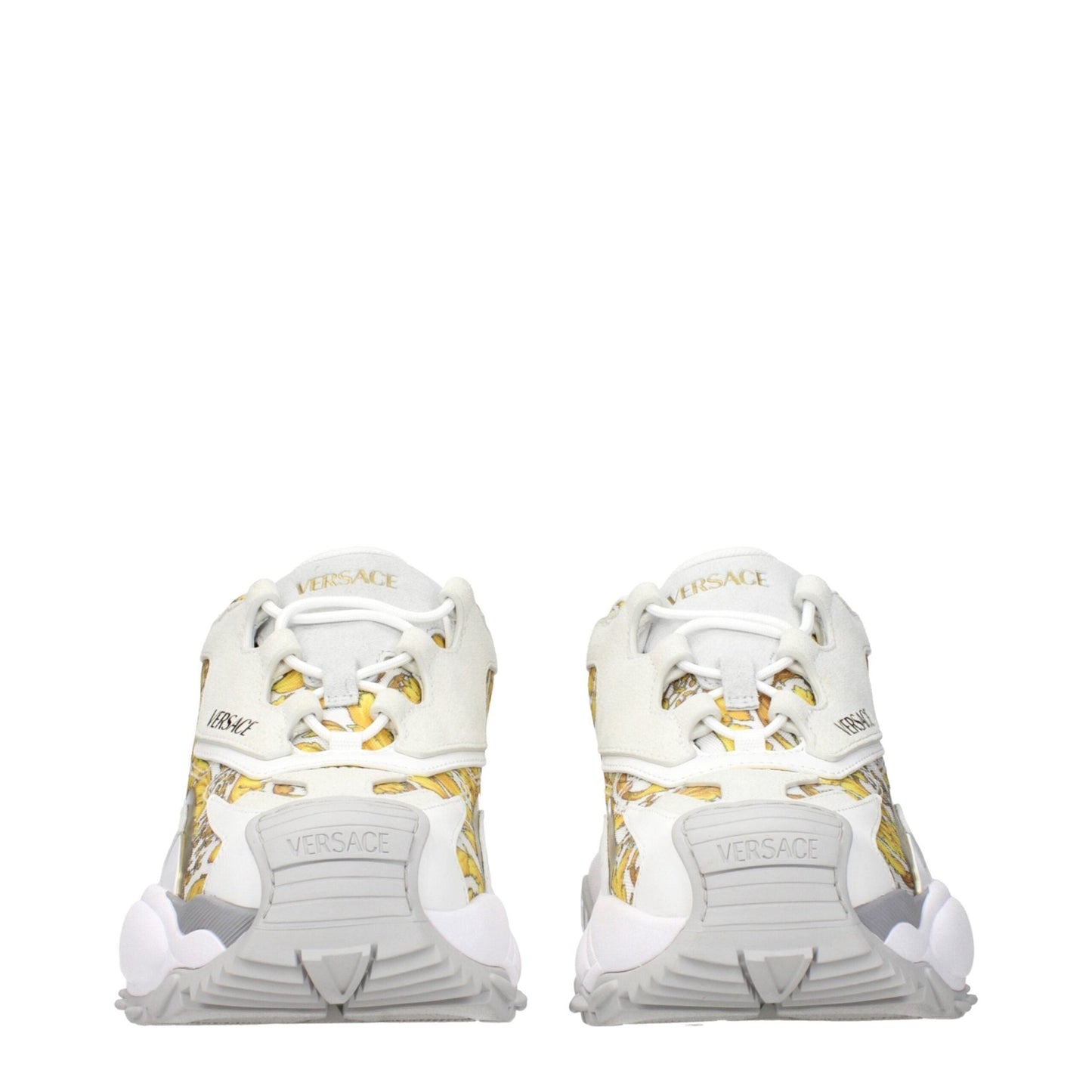 Versace Gold Fabric Low Tops – EU39/US9 par Versace | Disponible sur Sandy Store ByNet