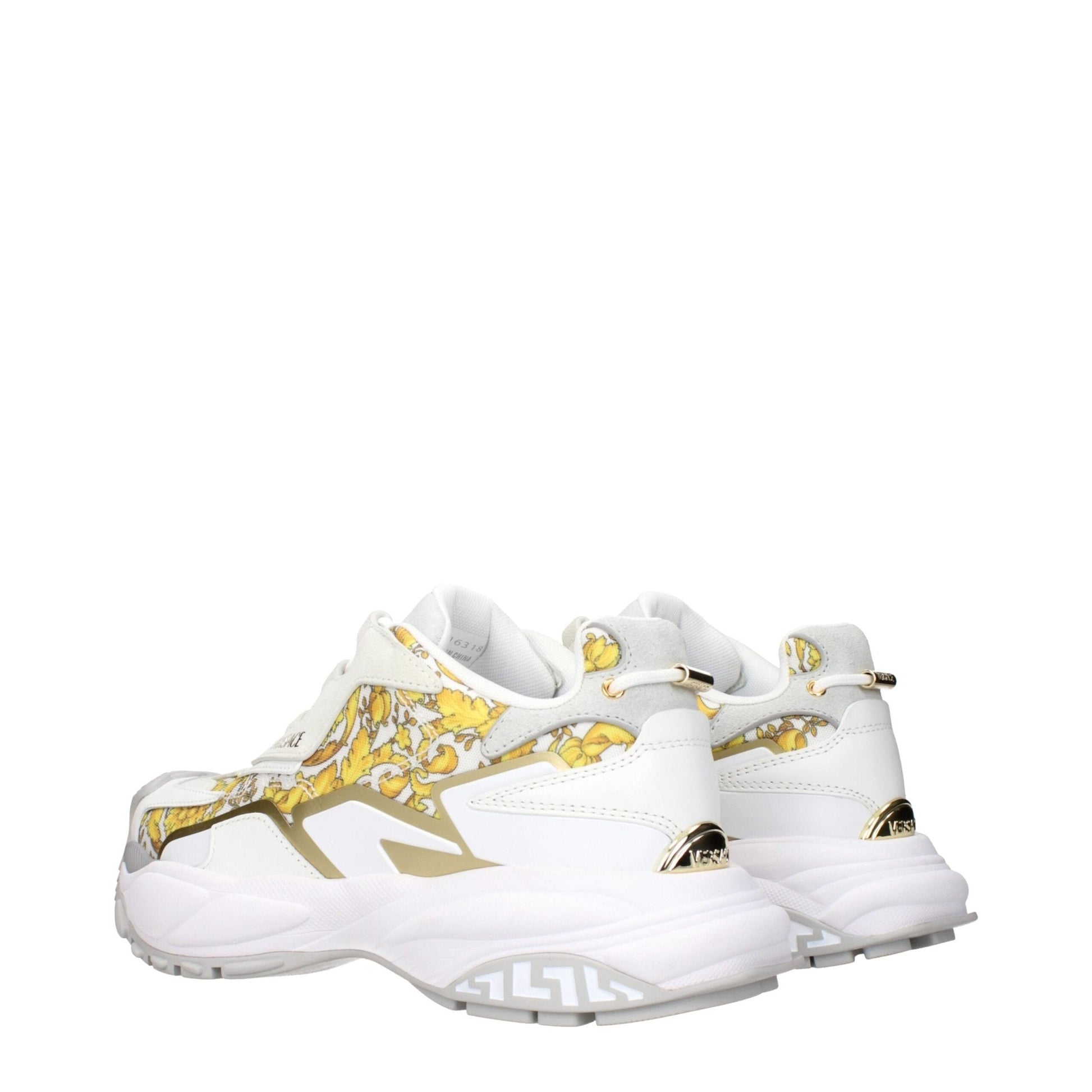 Versace Gold Fabric Low Tops – EU39/US9 par Versace | Disponible sur Sandy Store ByNet