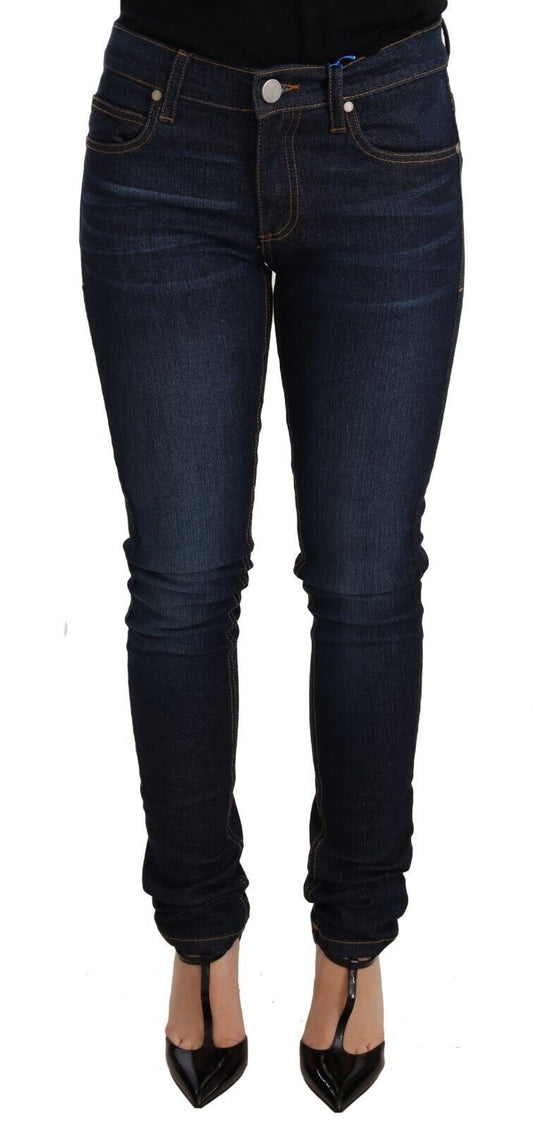 Versace Jeans Elegant Low Waist Skinny Designer Jeans - Sandy Store ByNet