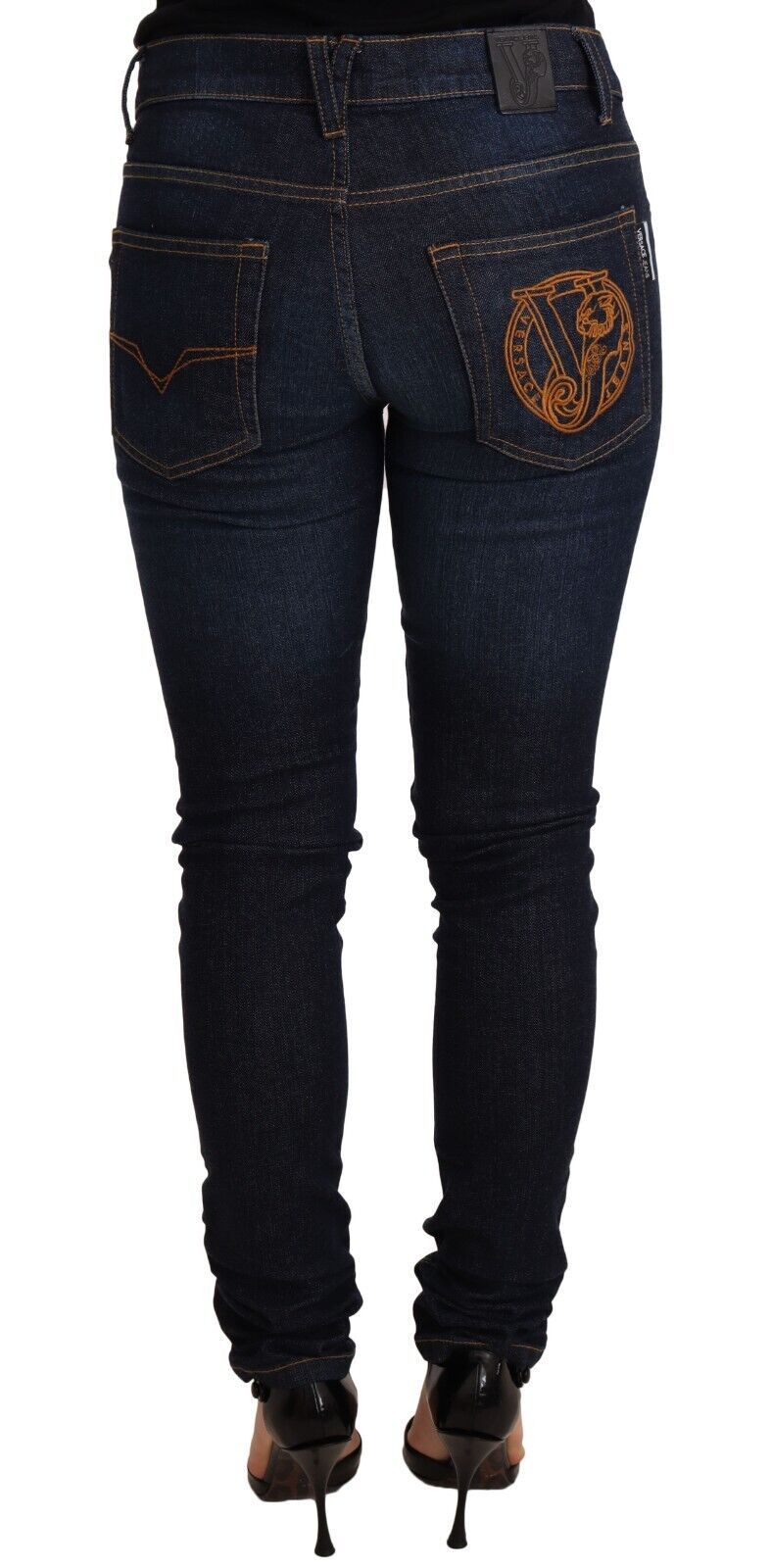 Versace Jeans Elegant Low Waist Skinny Designer Jeans - Sandy Store ByNet