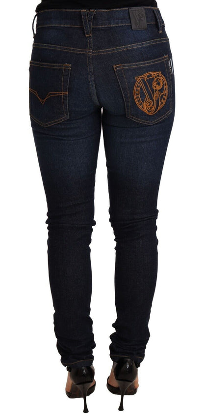 Versace Jeans Elegant Low Waist Skinny Designer Jeans - Sandy Store ByNet