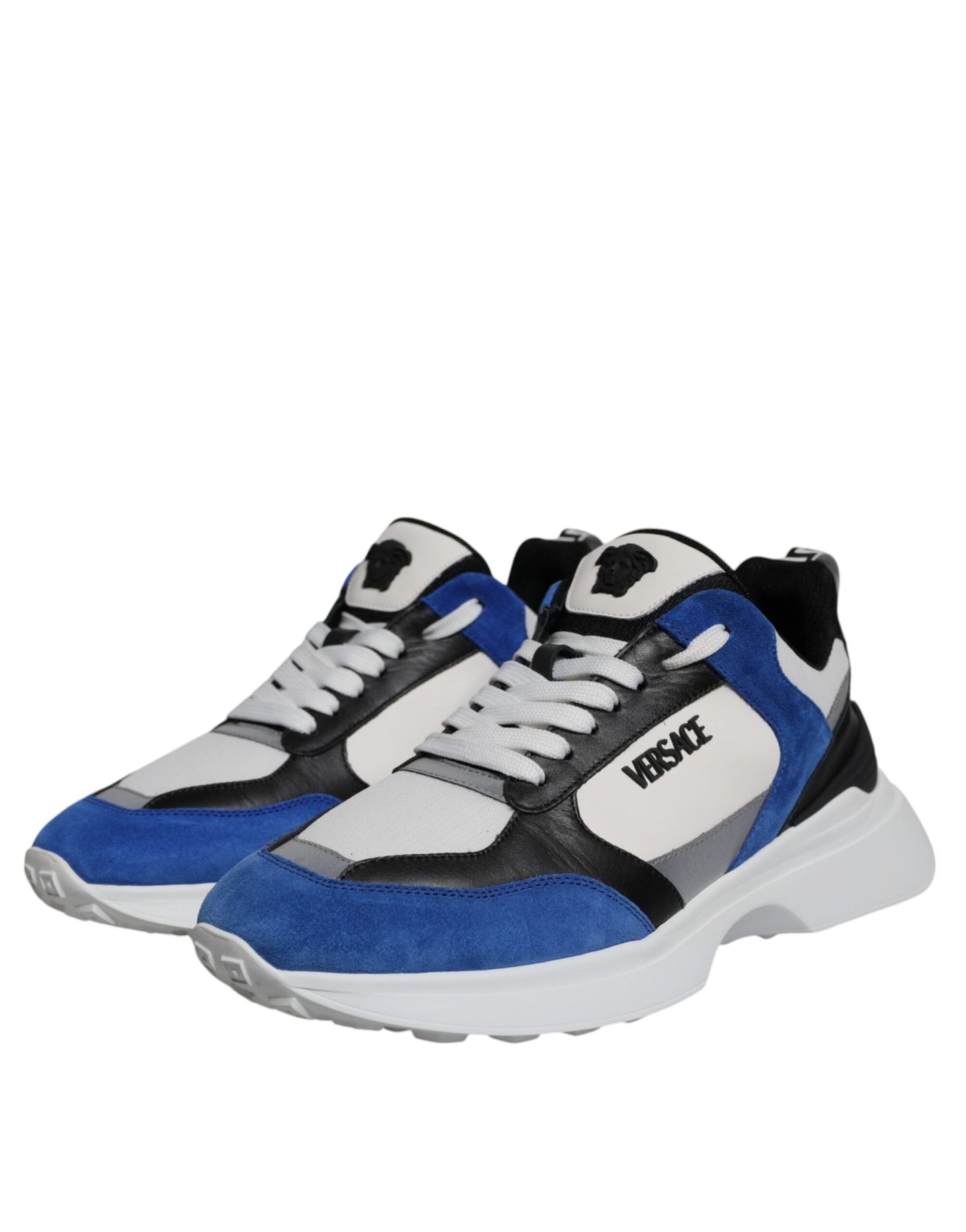 Versace Multicolor Canvas Quad Fabric Medusa Low Top Sneakers Shoes - Sandy Store ByNet