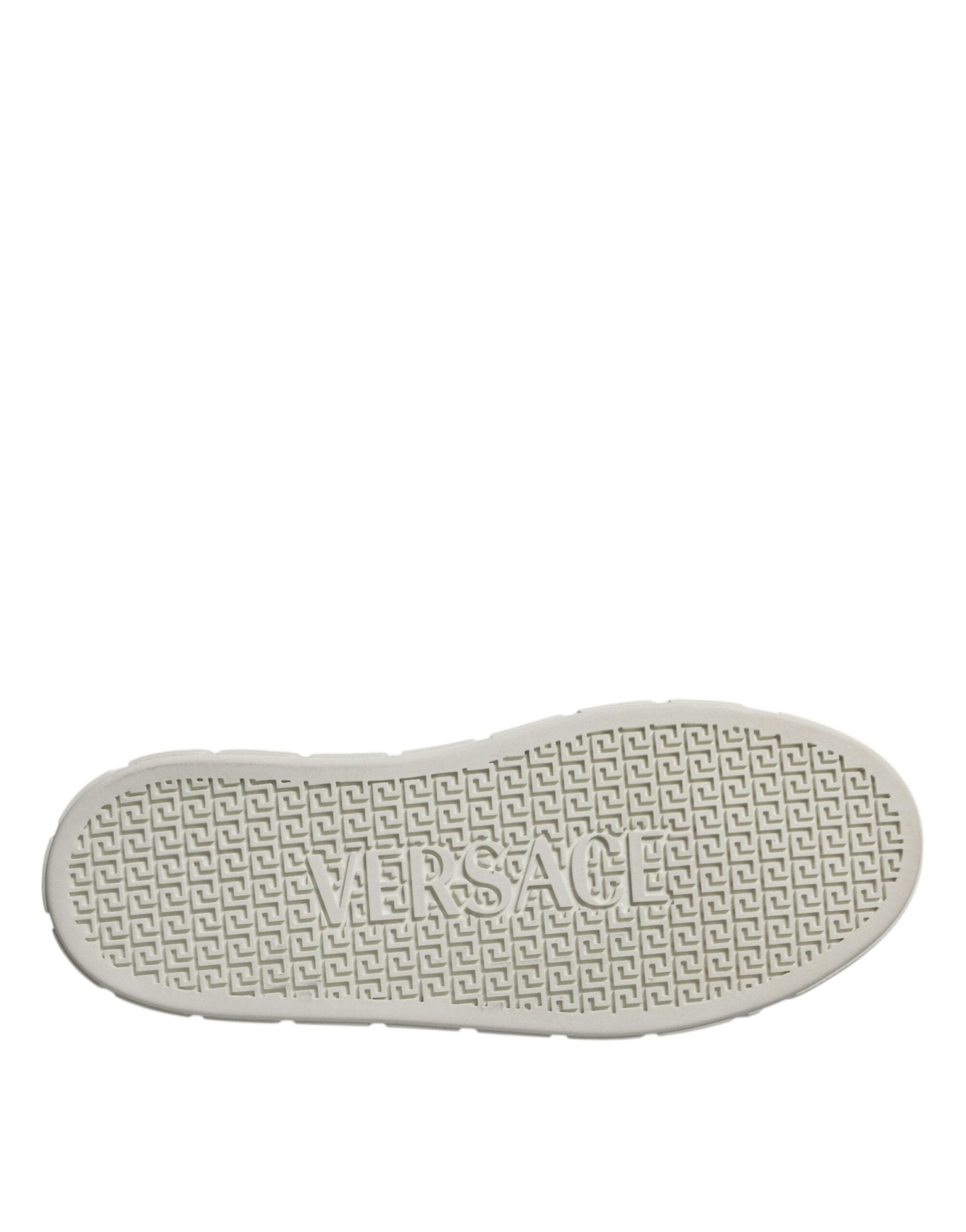 Versace White Brown Greca Print TPU Low Top Men Sneakers Shoes - Sandy Store ByNet