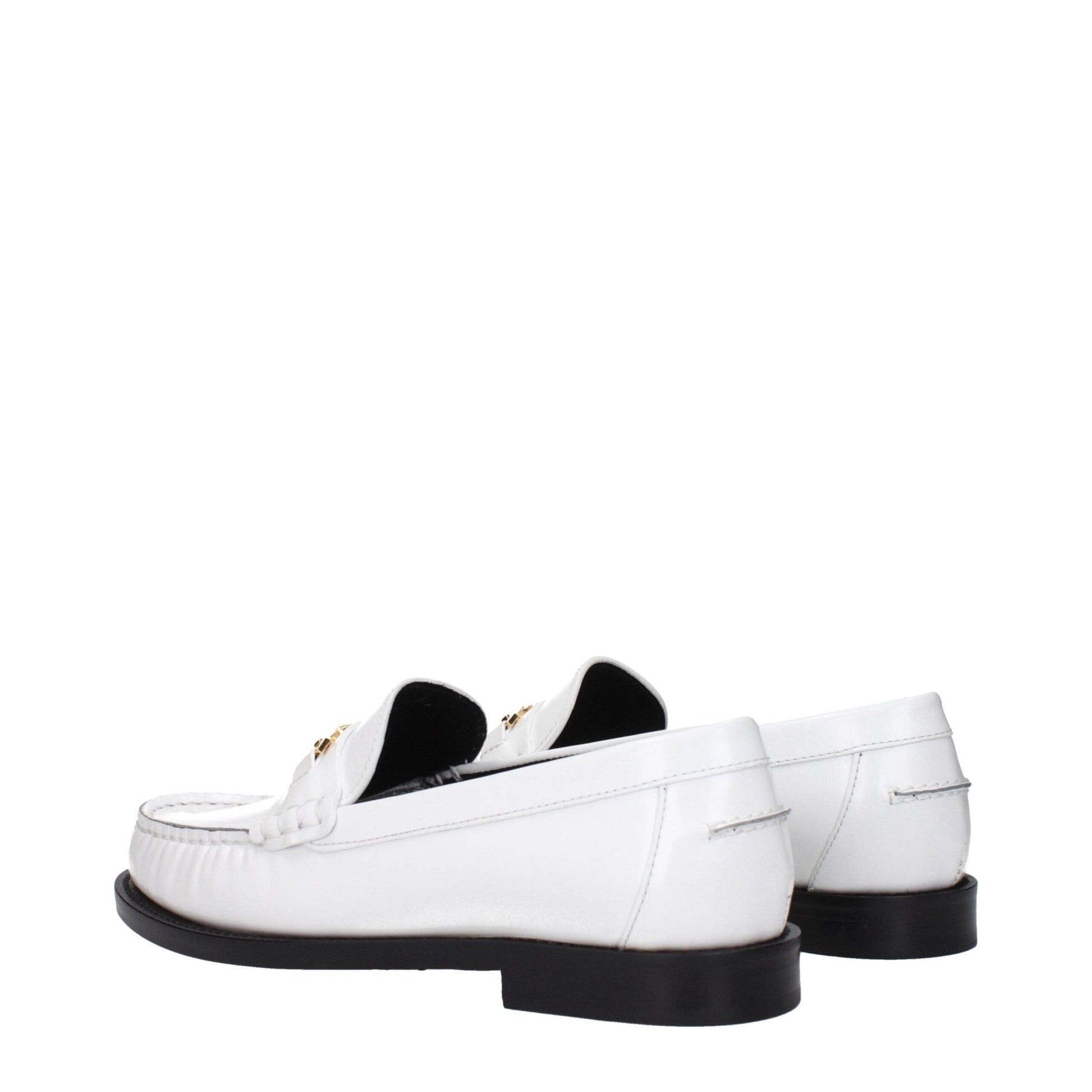 Versace White Leather Slip - On Loafers – EU36/US6 par Versace | Disponible sur Sandy Store ByNet