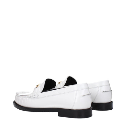 Versace White Leather Slip - On Loafers – EU36/US6 par Versace | Disponible sur Sandy Store ByNet
