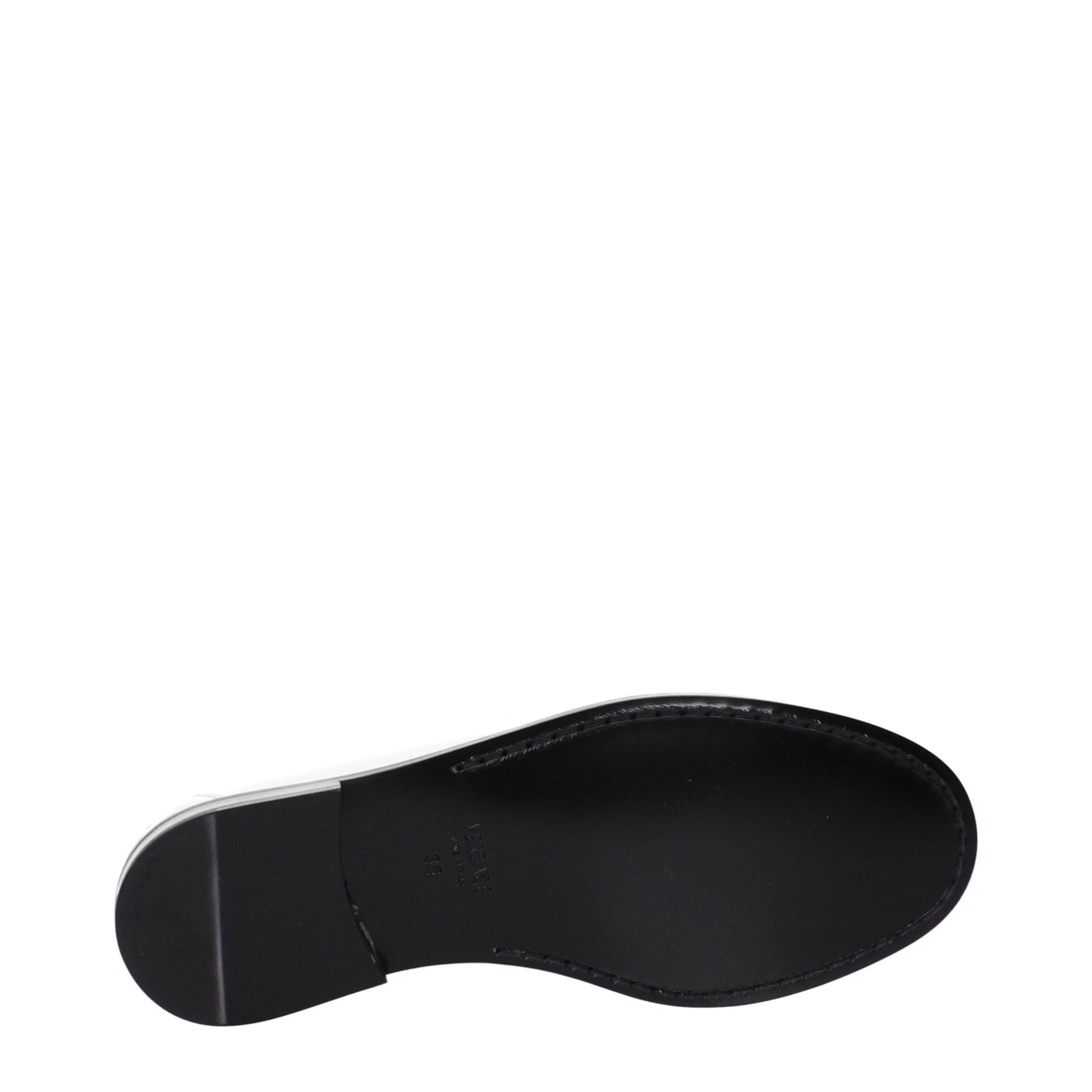 Versace White Leather Slip - On Loafers – EU36/US6 par Versace | Disponible sur Sandy Store ByNet