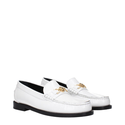 Versace White Leather Slip - On Loafers – EU36/US6 par Versace | Disponible sur Sandy Store ByNet