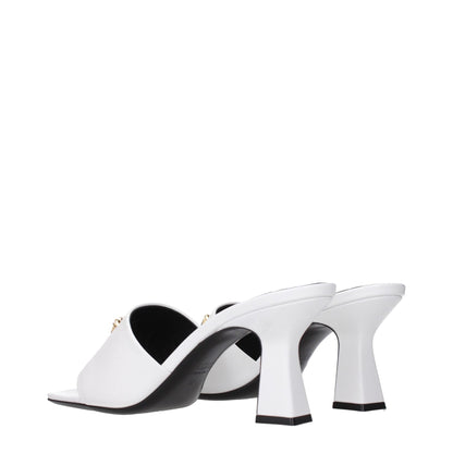 Versace White Leather Stiletto Heels Sandals – EU37/US7 par Versace | Disponible sur Sandy Store ByNet